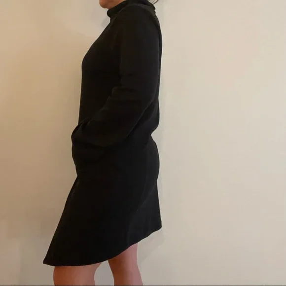 Black Jumper Dress with Front Pockets. Size Small - Picture 3 of 3